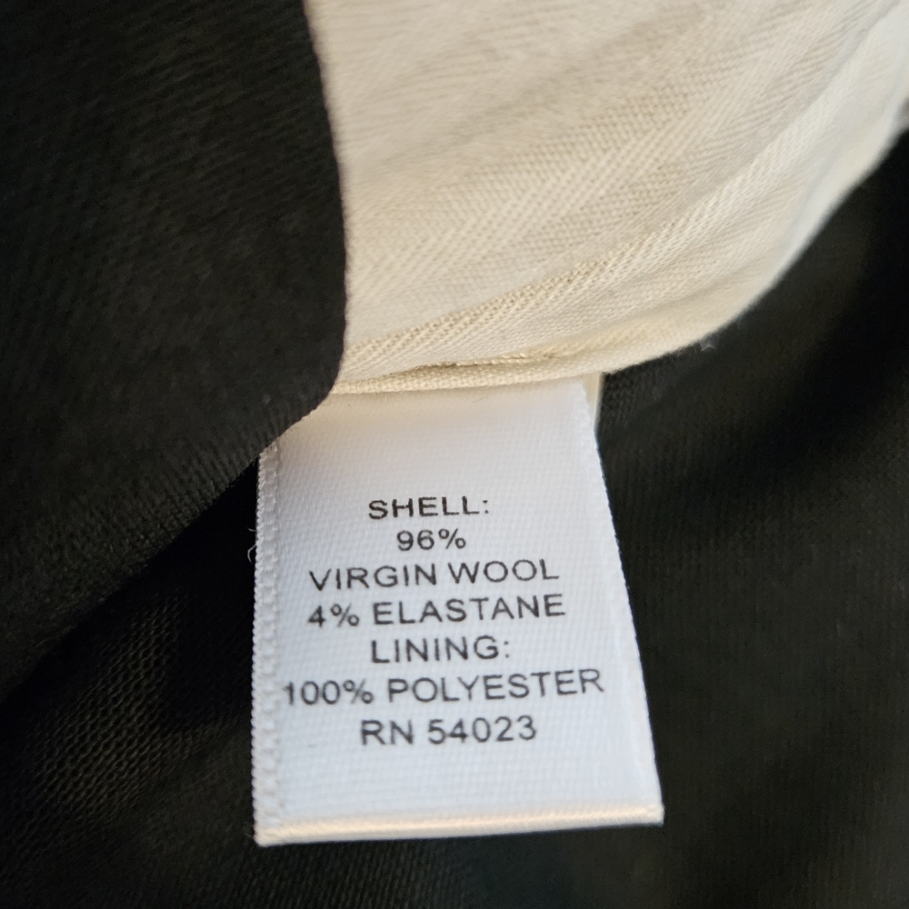 NWOT Banana Republic black Italian wool Jackson trousers pants Womens 10 - Picture 4 of 7